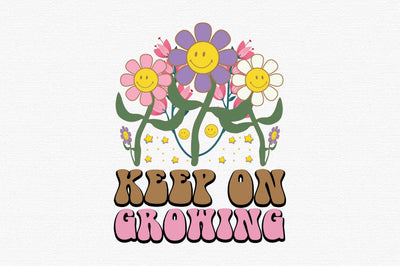 Positive Quote Retro Flower Sublimation (4) SVG designartist 
