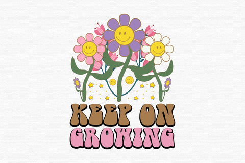 Positive Quote Retro Flower Sublimation (4) SVG designartist 