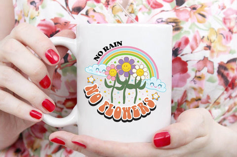 Positive Quote Retro Flower Sublimation (6) SVG designartist 