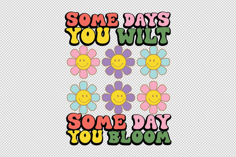 Positive Quote Retro Flower Sublimation (7) SVG designartist 