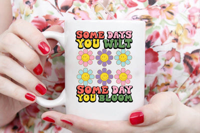Positive Quote Retro Flower Sublimation (7) SVG designartist 