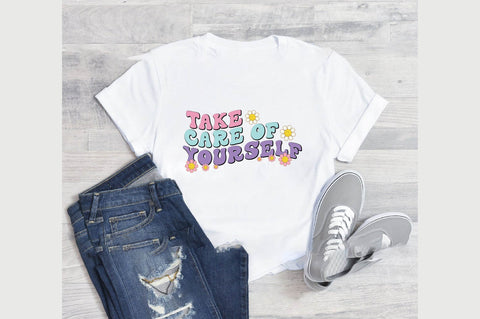 Positive Quote Retro Flower Sublimation (8) SVG designartist 