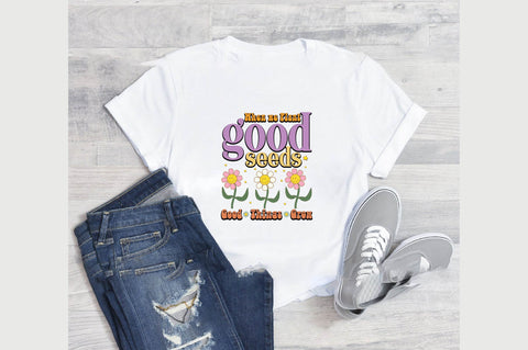 Positive Quote Retro Flower Sublimation (9) SVG designartist 