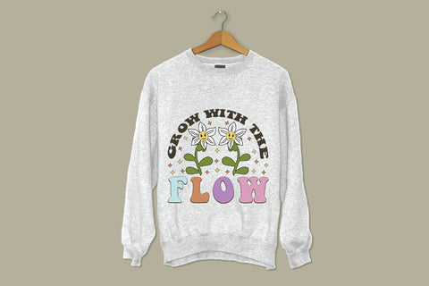 Positive Quote Retro Flower Sublimation Sublimation Creativeart88 