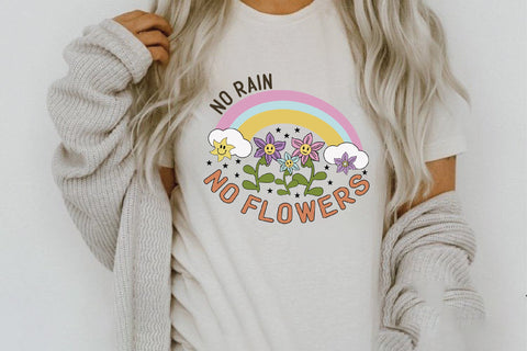 Positive Quote Retro Flower Sublimation Sublimation Creativeart88 