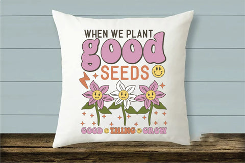 Positive Quote Retro Flower Sublimation Sublimation Creativeart88 