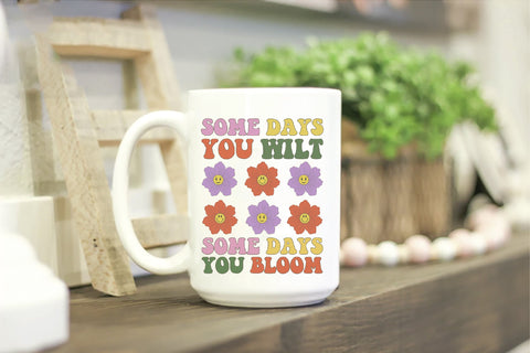 Positive Quote Retro Flower Sublimation Sublimation Creativeart88 