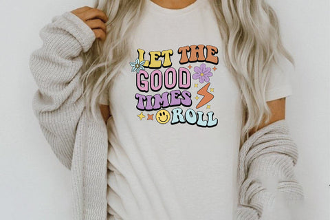 Positive Quote Retro Flower Sublimation Sublimation Creativeart88 