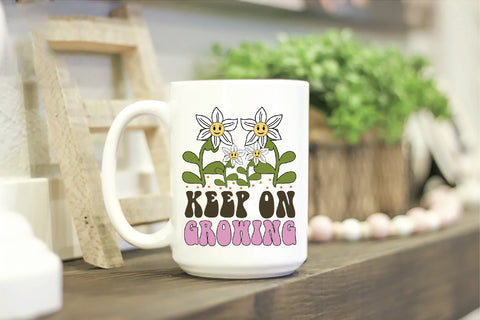 Positive Quote Retro Flower Sublimation Sublimation Creativeart88 