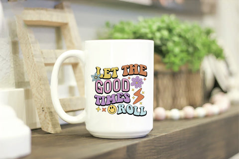 Positive Quote Retro Flower Sublimation Sublimation Creativeart88 