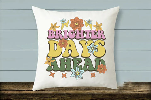 Positive Quote Retro Flower Sublimation Sublimation Creativeart88 