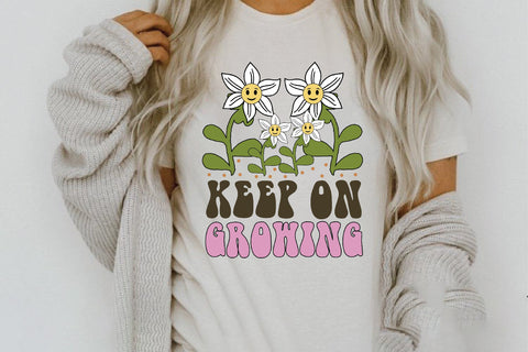 Positive Quote Retro Flower Sublimation Sublimation Creativeart88 