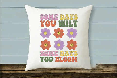 Positive Quote Retro Flower Sublimation Sublimation Creativeart88 