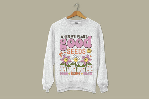 Positive Quote Retro Flower Sublimation Sublimation Creativeart88 