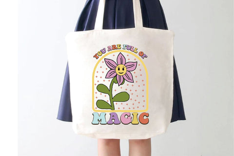 Positive Quote Retro Flower Sublimation Sublimation Creativeart88 