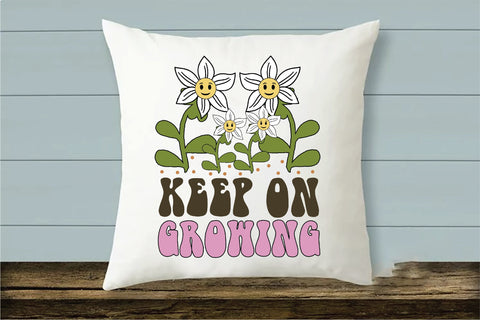 Positive Quote Retro Flower Sublimation Sublimation Creativeart88 