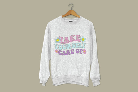 Positive Quote Retro Flower Sublimation Sublimation Creativeart88 