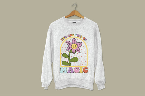 Positive Quote Retro Flower Sublimation Sublimation Creativeart88 