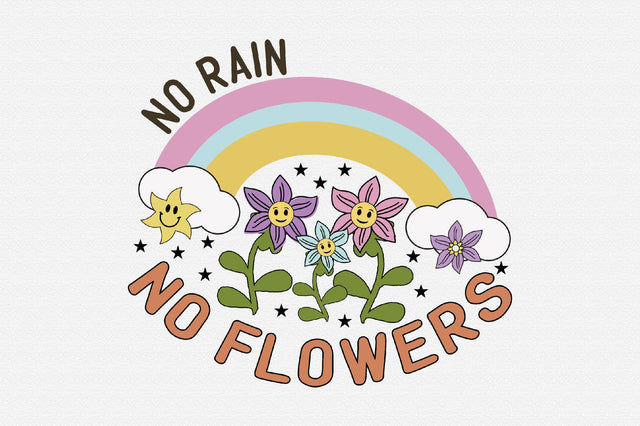 Positive Quote Retro Flower Sublimation Sublimation Creativeart88 