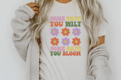 Positive Quote Retro Flower Sublimation Sublimation Creativeart88 