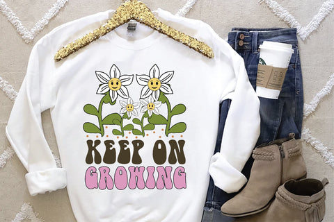 Positive Quote Retro Flower Sublimation Sublimation Creativeart88 
