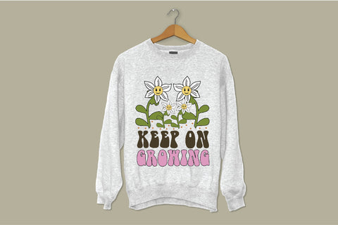 Positive Quote Retro Flower Sublimation Sublimation Creativeart88 