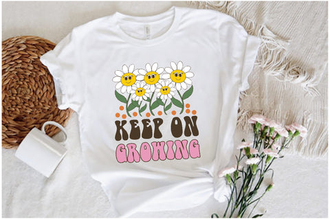 Positive Quote Retro Flower Sublimation Sublimation Jagonath Roy 