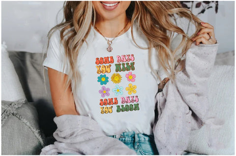 Positive Quote Retro Flower Sublimation Sublimation Jagonath Roy 