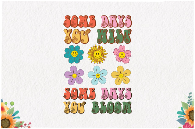 Positive Quote Retro Flower Sublimation Sublimation Jagonath Roy 