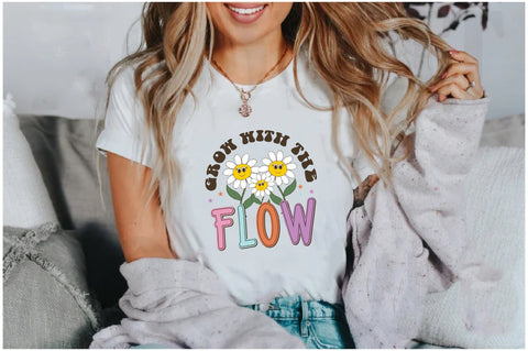 Positive Quote Retro Flower Sublimation Sublimation Jagonath Roy 