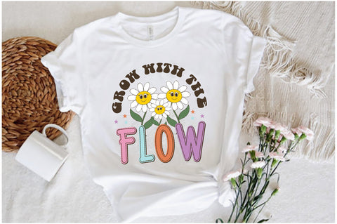 Positive Quote Retro Flower Sublimation Sublimation Jagonath Roy 