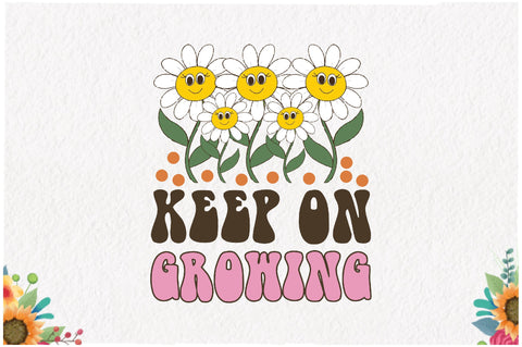 Positive Quote Retro Flower Sublimation Sublimation Jagonath Roy 