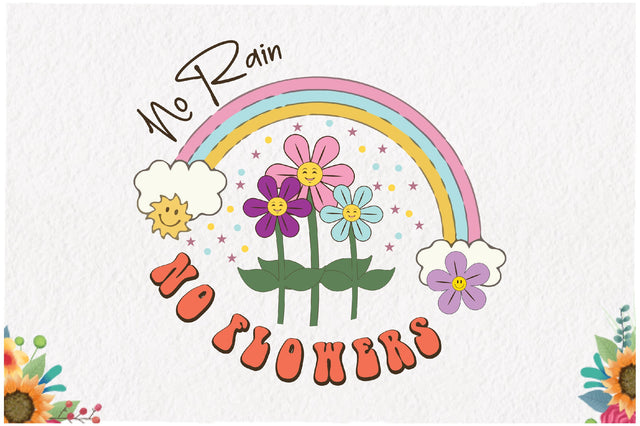 Positive Quote Retro Flower Sublimation Sublimation Jagonath Roy 