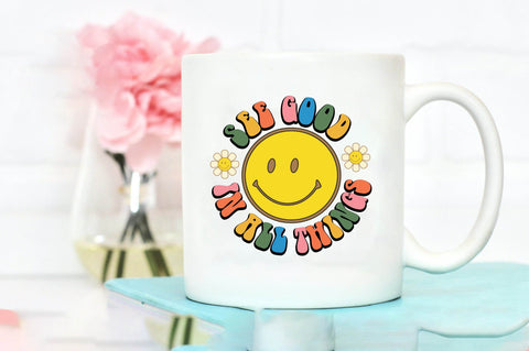 Positive Quote Retro Hippie Sublimation SVG designartist 