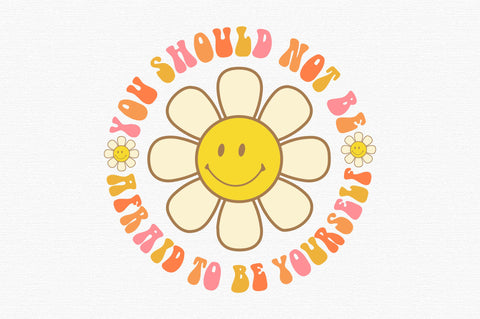 Positive Quote Retro Hippie Sublimation SVG designartist 