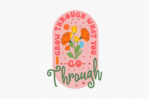 Positive Quote Retro Hippie Sublimation SVG designartist 