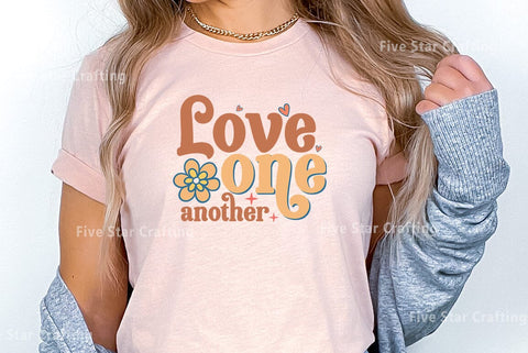 Positive Quote SVG Design, Love one another SVG FiveStarCrafting 