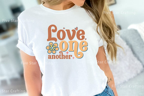Positive Quote SVG Design, Love one another SVG FiveStarCrafting 