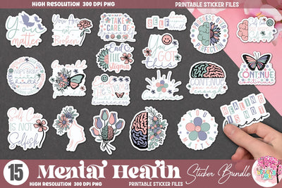 Positive Quotes Sticker Bundle Sublimation DESIGNS DARK 