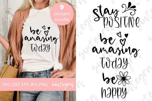 Positive Quotes SVG Bundle Free For Commercial Use SVG Sintegra 