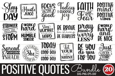 Positive quotes SVG bundle SVG DESIGNISTIC 