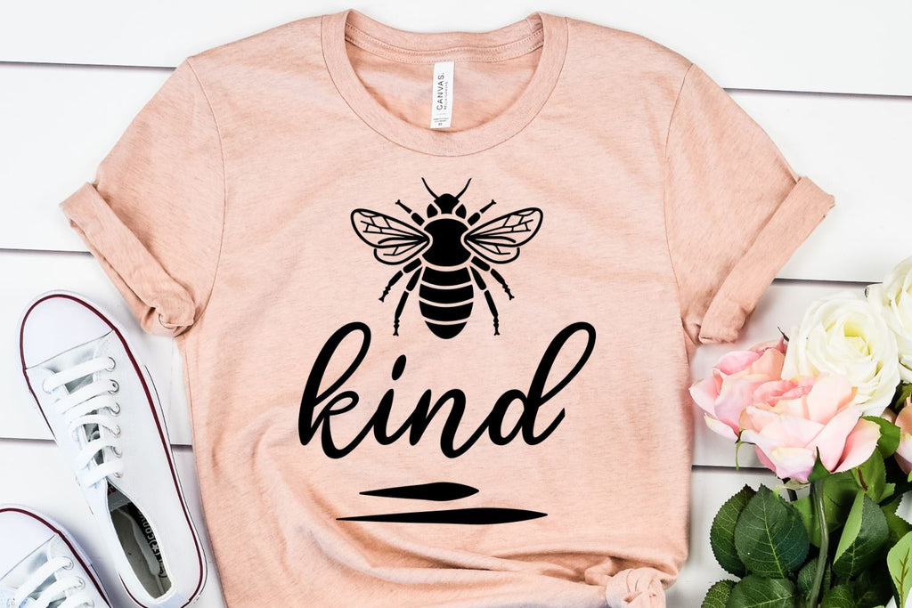 Positive SVG - Bee Kind SVG - Teacher Bee SVG - So Fontsy