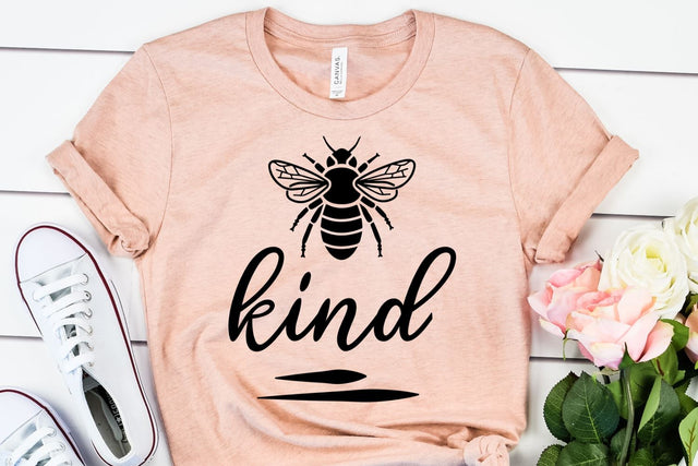 Positive SVG - Bee Kind SVG - Teacher Bee SVG SVG She Shed Craft Store 