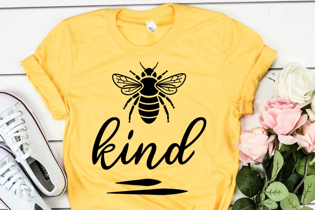 Positive SVG - Bee Kind SVG - Teacher Bee SVG - So Fontsy