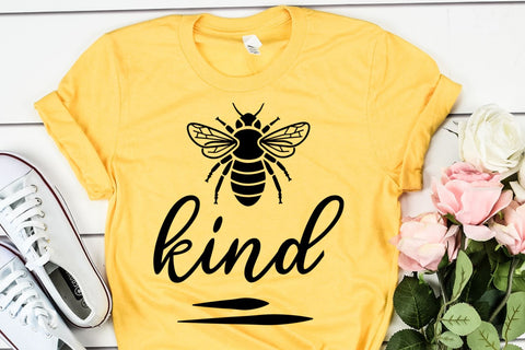 Positive SVG - Bee Kind SVG - Teacher Bee SVG SVG She Shed Craft Store 