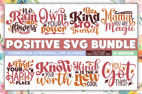 Positive SVG Bundle SVG Ariyan 