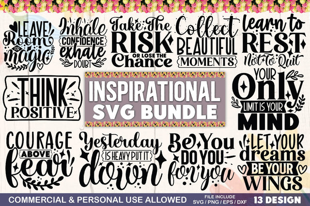 Positivity & Inspirational & SVG Bundle SVG Ariyan 