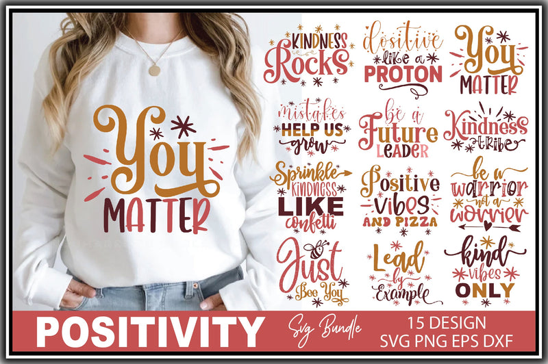 Positivity SVG Bundle SVG Ariyan 