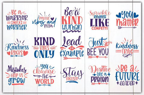 Positivity SVG Bundle SVG Ariyan 