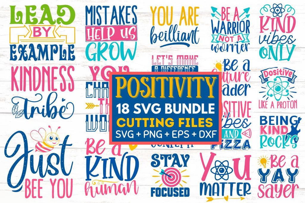 Positivity SVG Bundle - So Fontsy